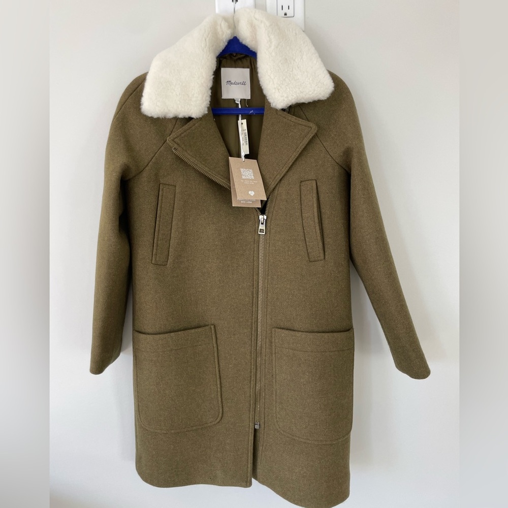 Madewell Eldridge Zip Coat in Insuluxe Fabric